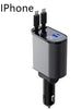 4 in 1 Retractable Car Charger