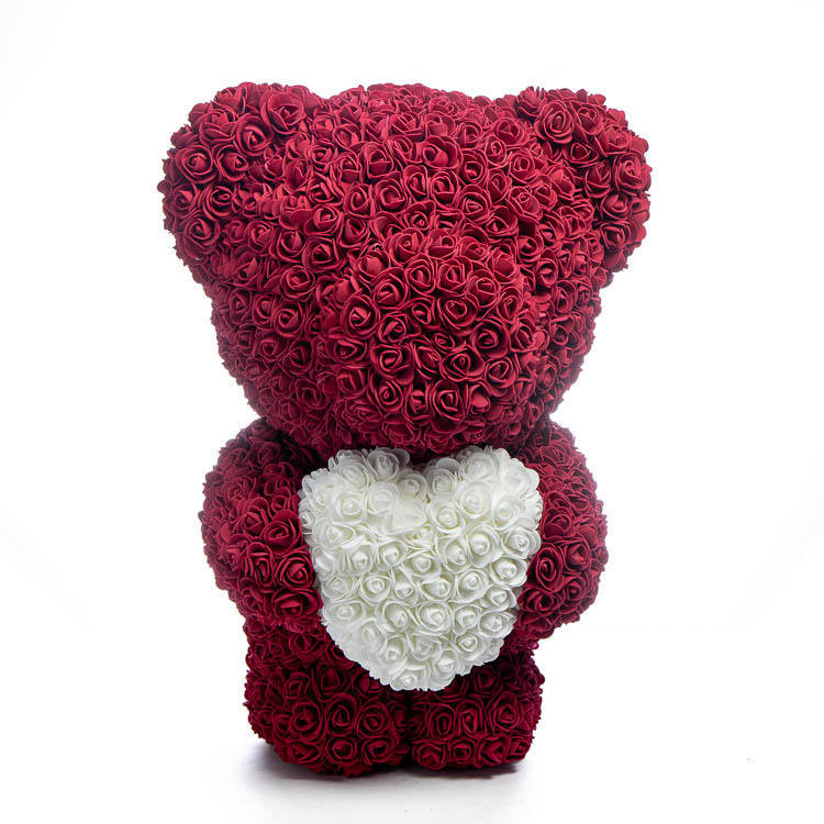Immortal Rose Bear with Heart